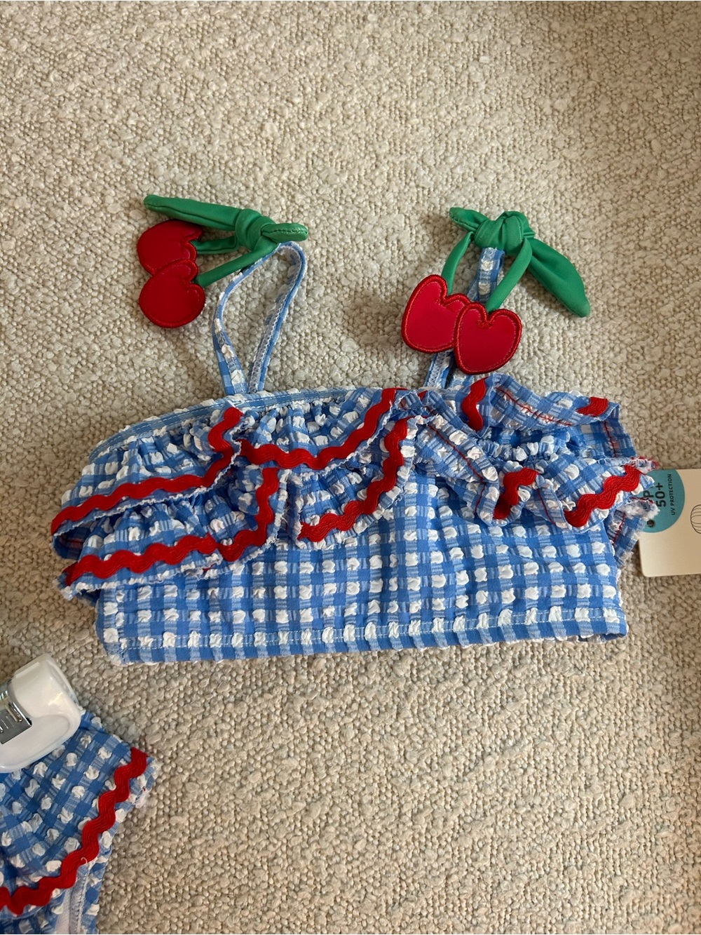 Baby Gingham Ruffle Bikini - Picture 7 of 7